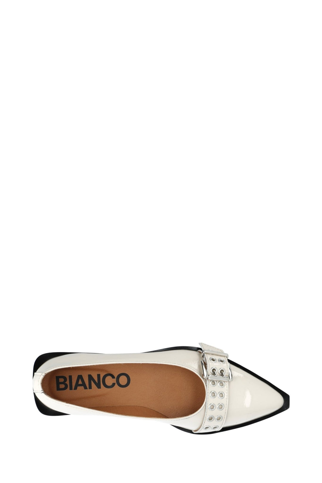 Biavictoria Buckle Ballet Flat Nappalak Off White Nappalak | Sko | Smuk - Dameklær på nett