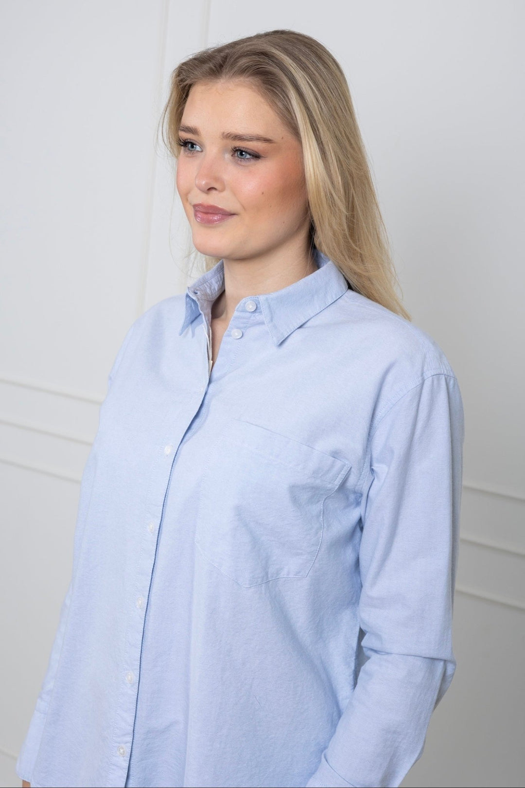 Bibi Shirt Ice Blue | Skjorter og bluser | Smuk - Dameklær på nett