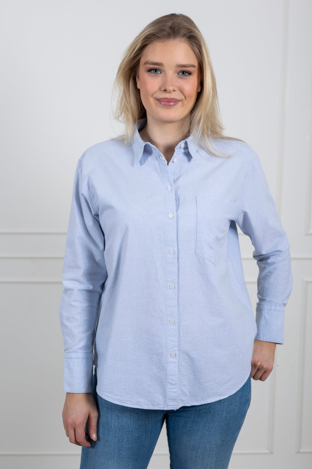 Bibi Shirt Ice Blue | Skjorter og bluser | Smuk - Dameklær på nett