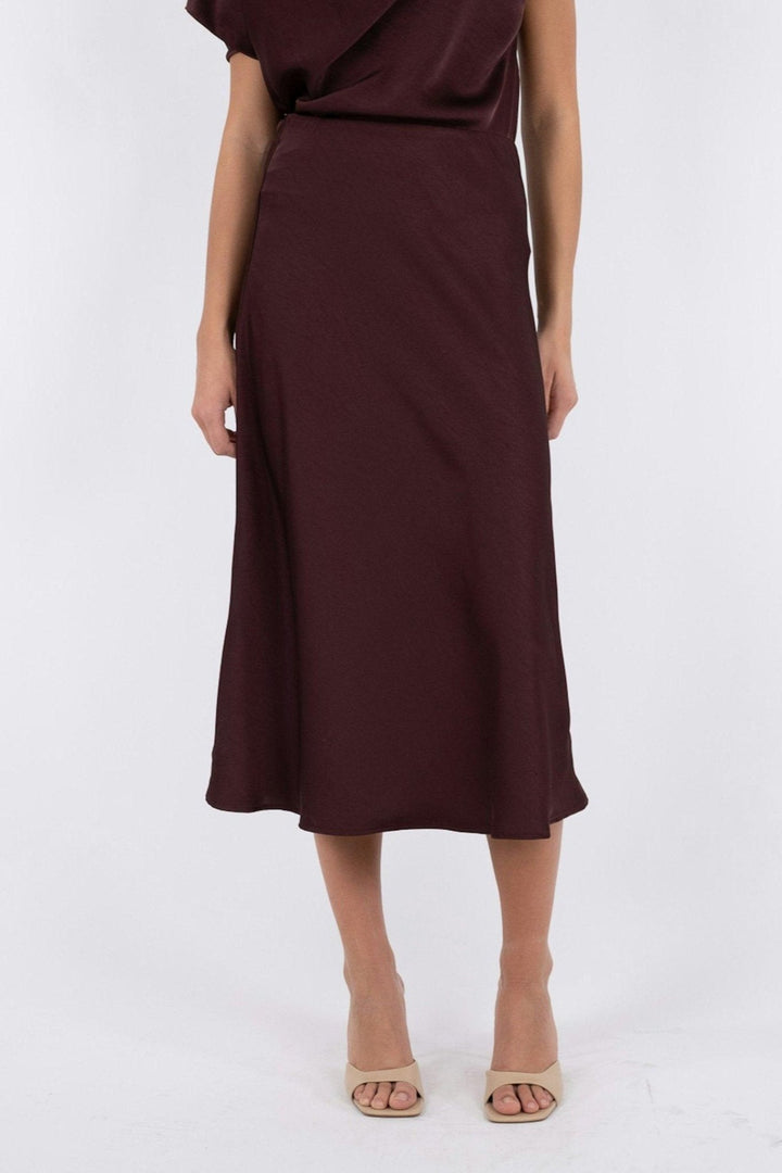 Bovary Skirt Burgundy | Skjørt | Smuk - Dameklær på nett