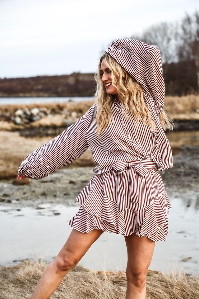 Breezy Blouse Rusty Stripe | Skjorter og bluser | Smuk - Dameklær på nett