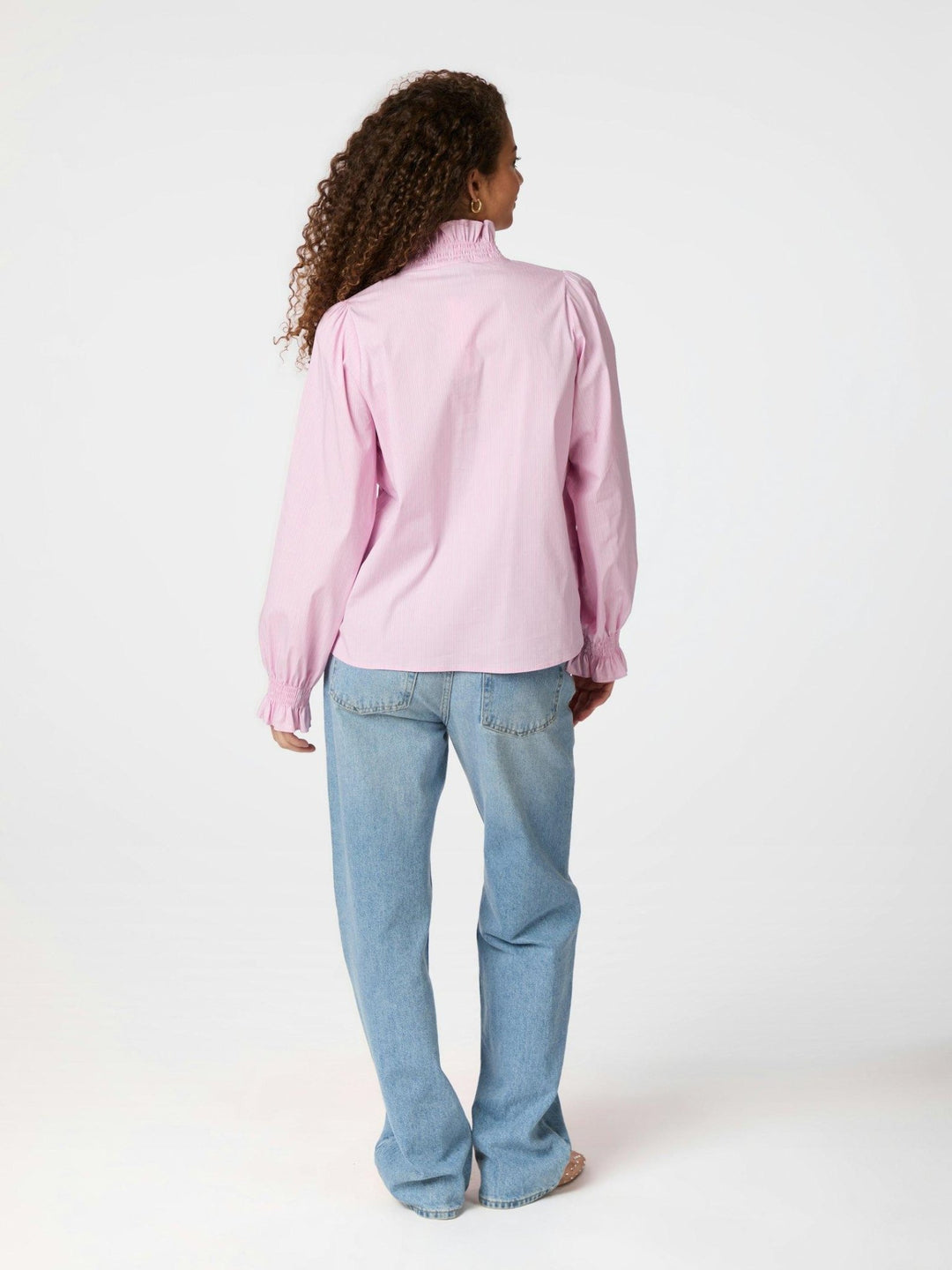 Brielle Stripe Shirt Light Pink | Skjorter og bluser | Smuk - Dameklær på nett