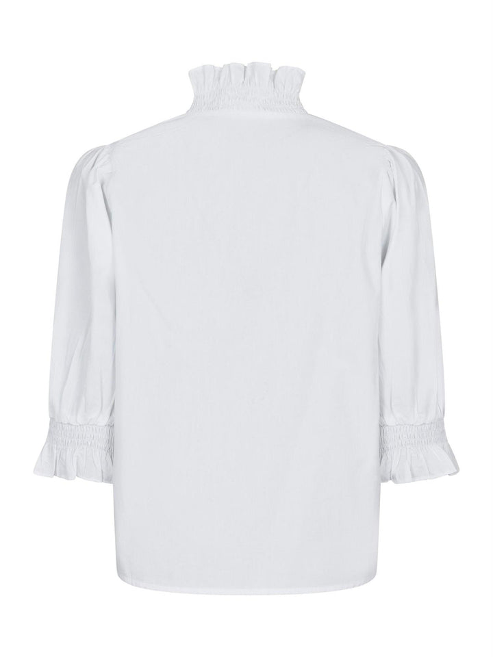 Briony C Poplin Blouse White | Skjorter og bluser | Smuk - Dameklær på nett