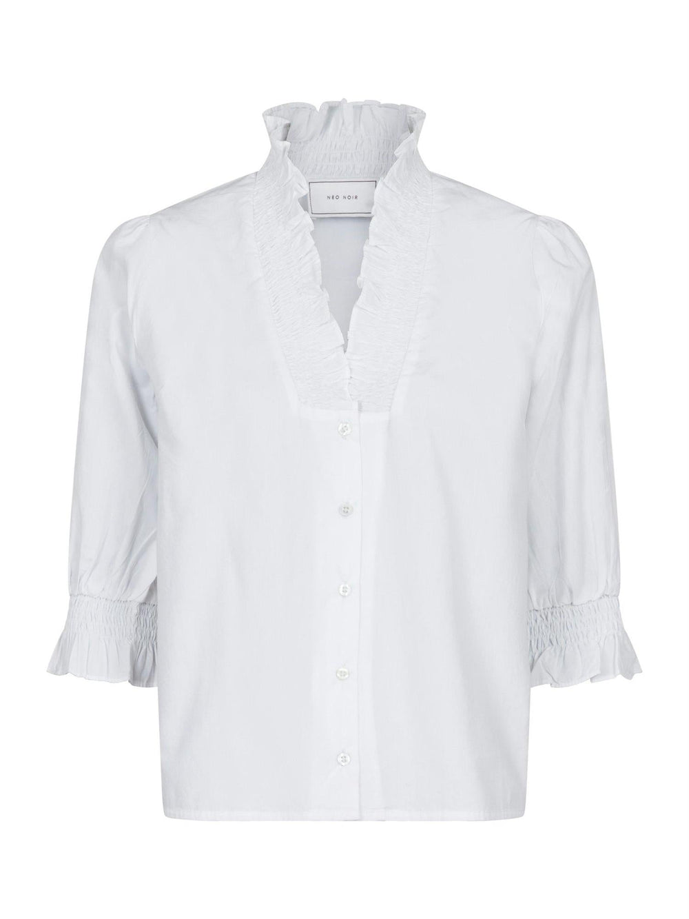 Briony C Poplin Blouse White | Skjorter og bluser | Smuk - Dameklær på nett