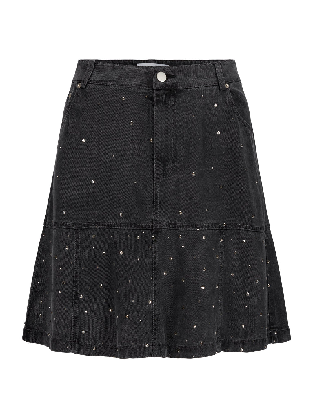 Bristol Stud Skirt Washed Black | Skjørt | Smuk - Dameklær på nett