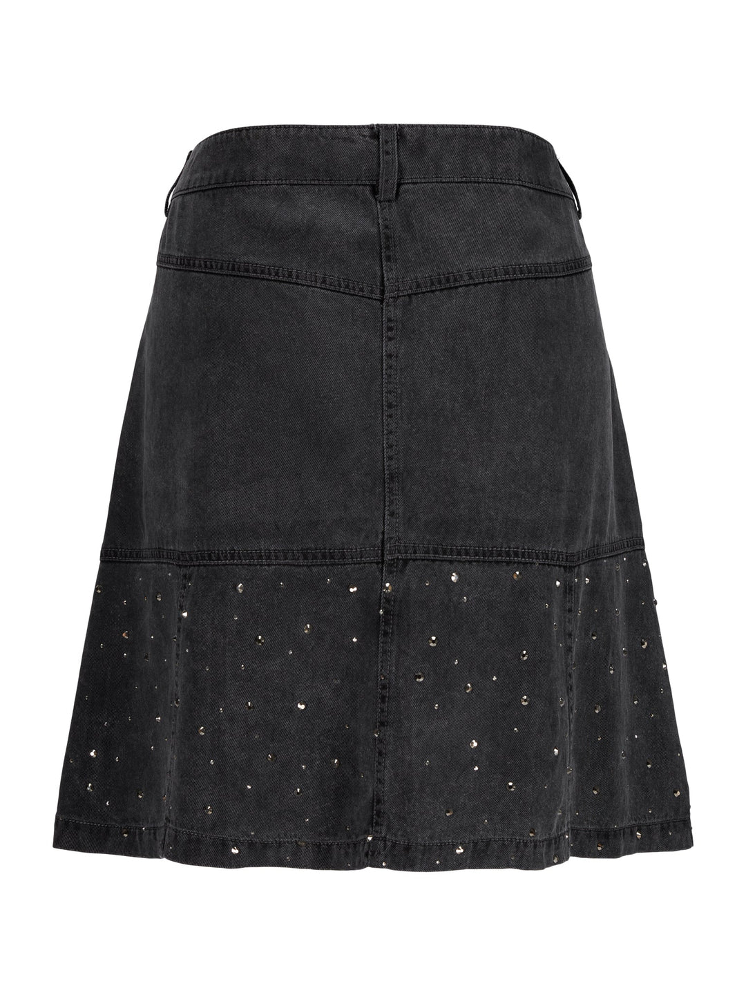 Bristol Stud Skirt Washed Black | Skjørt | Smuk - Dameklær på nett