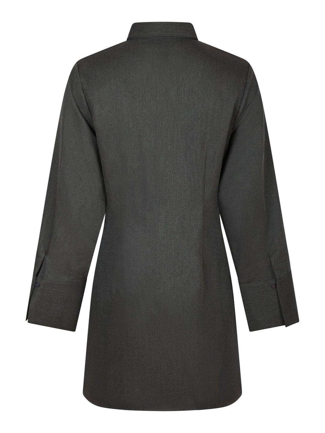 Cajsa Solid Shirt Dress Dark Grey | Kjoler | Smuk - Dameklær på nett