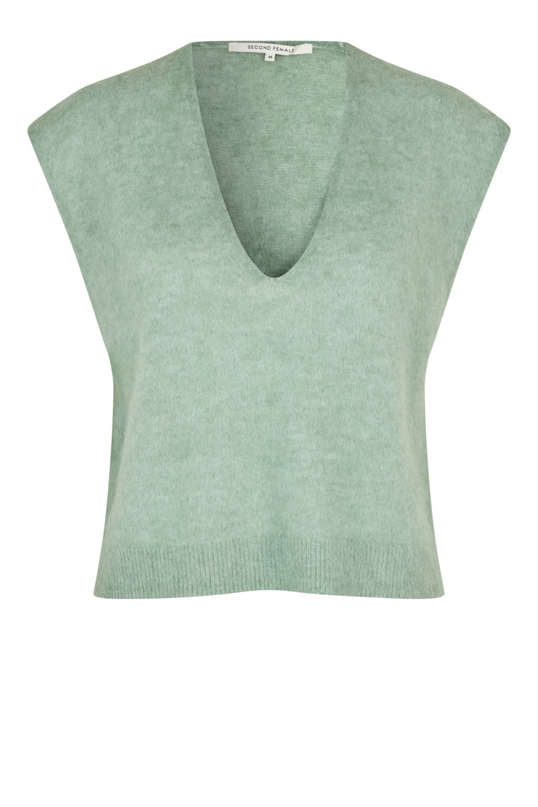 Camryn Knit Vest Slate Green | Genser | Smuk - Dameklær på nett