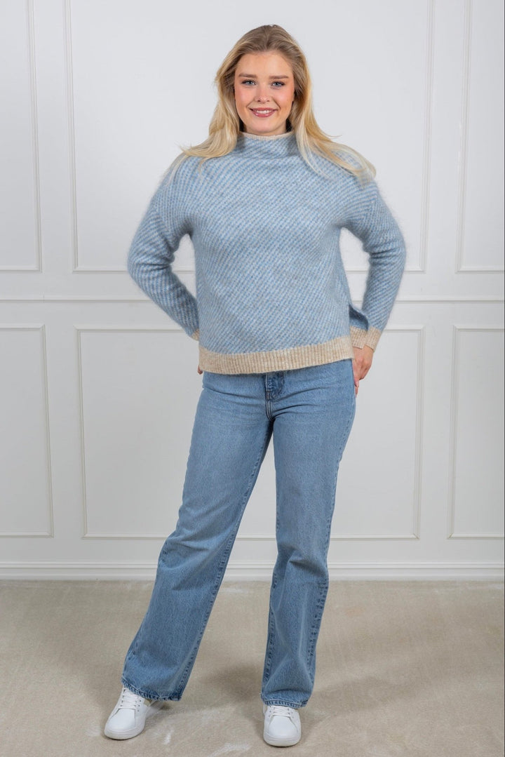 Capella Knit T - Neck Marina | Genser | Smuk - Dameklær på nett