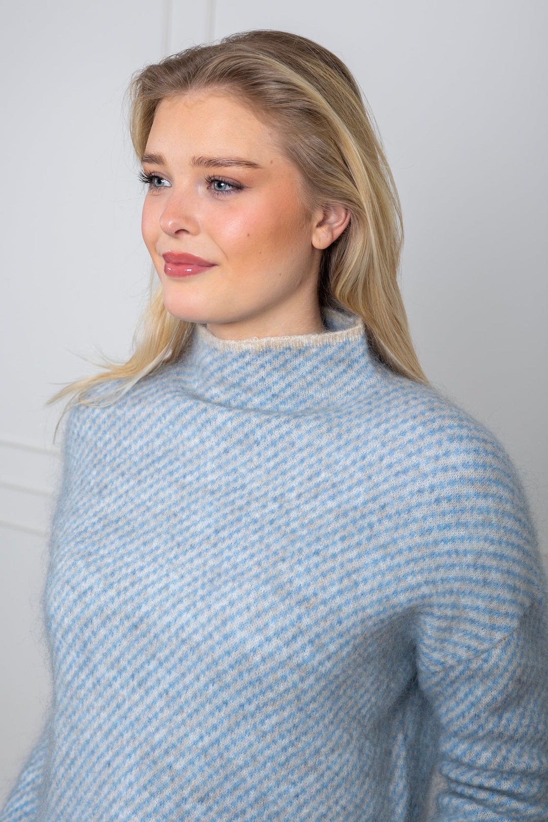 Capella Knit T - Neck Marina | Genser | Smuk - Dameklær på nett