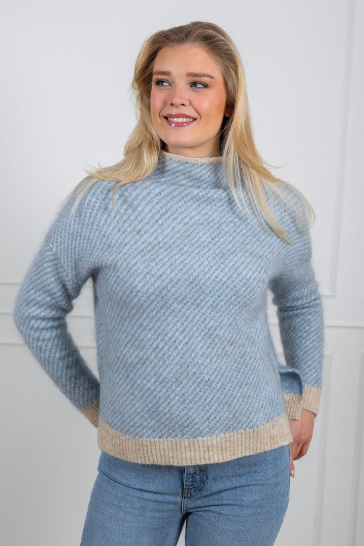 Capella Knit T - Neck Marina | Genser | Smuk - Dameklær på nett