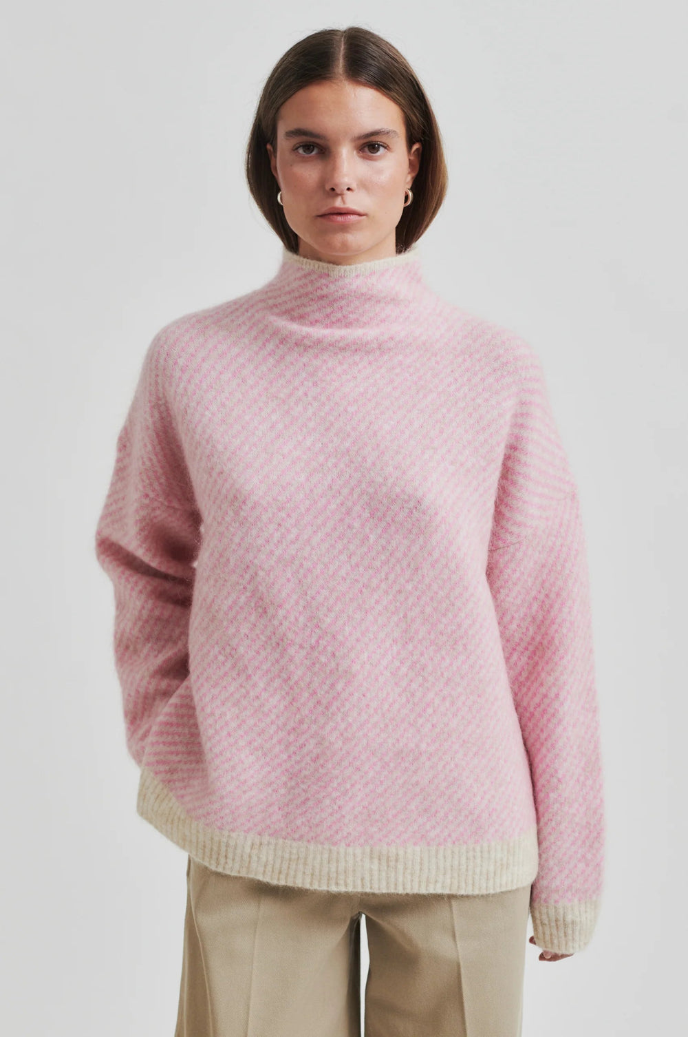 Capella Knit T - Neck Pink Cosmos | Genser | Smuk - Dameklær på nett