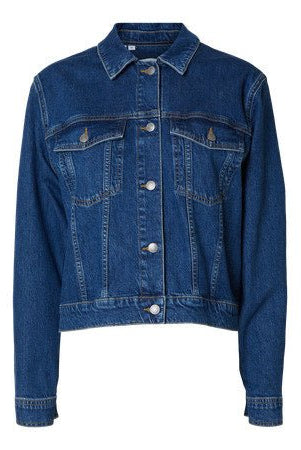 Cena Ls Jacket Medium Blue Denim | Yttertøy | Smuk - Dameklær på nett