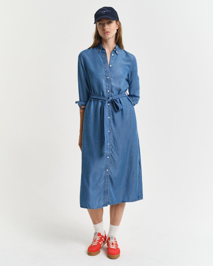 Chambray Shirt Dress Light Indigo | Kjoler | Smuk - Dameklær på nett