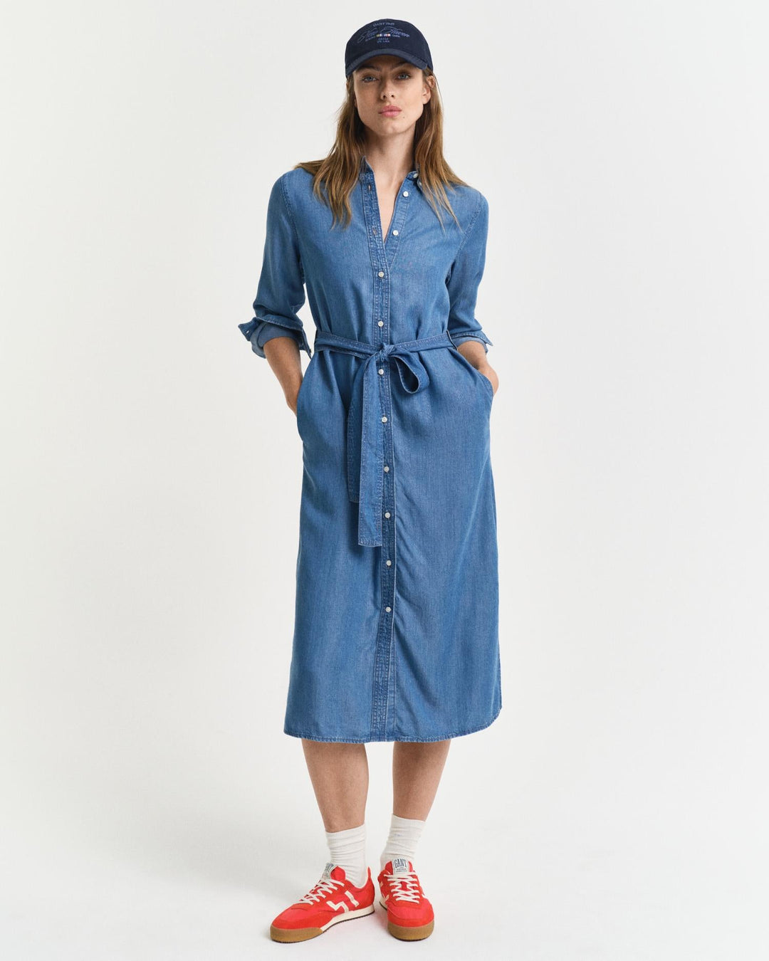 Chambray Shirt Dress Light Indigo | Kjoler | Smuk - Dameklær på nett