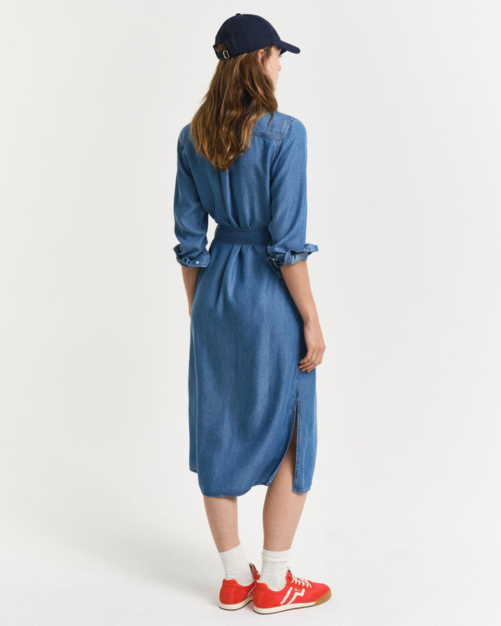 Chambray Shirt Dress Light Indigo | Kjoler | Smuk - Dameklær på nett