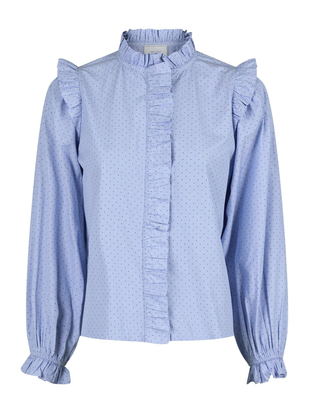 Charly Mini Dot Blouse Light Blue | Skjorter og bluser | Smuk - Dameklær på nett