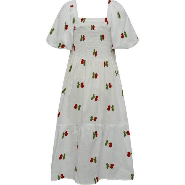 Cheri Fruit Dress White/Red | Kjoler | Smuk - Dameklær på nett