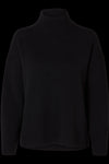 Cille Ls Knit High Neck Black