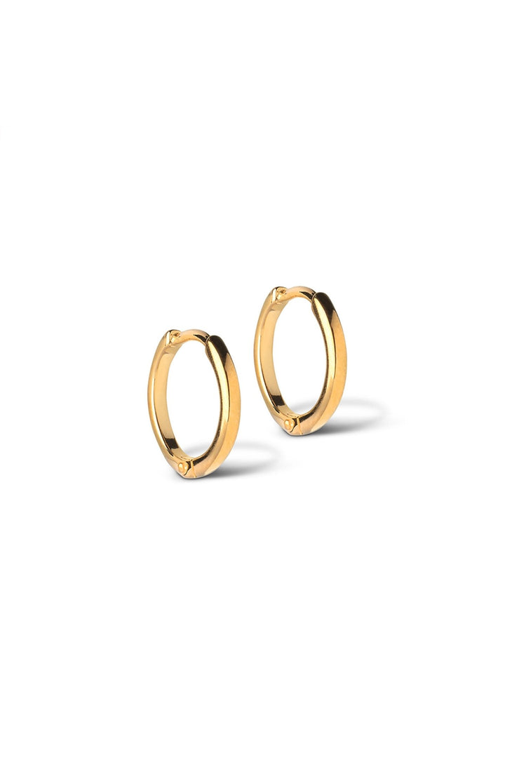 Classic 10 Mm Earrings Gold | Accessories | Smuk - Dameklær på nett