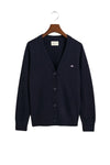 Classic Cotton Cardigan Evening Blue