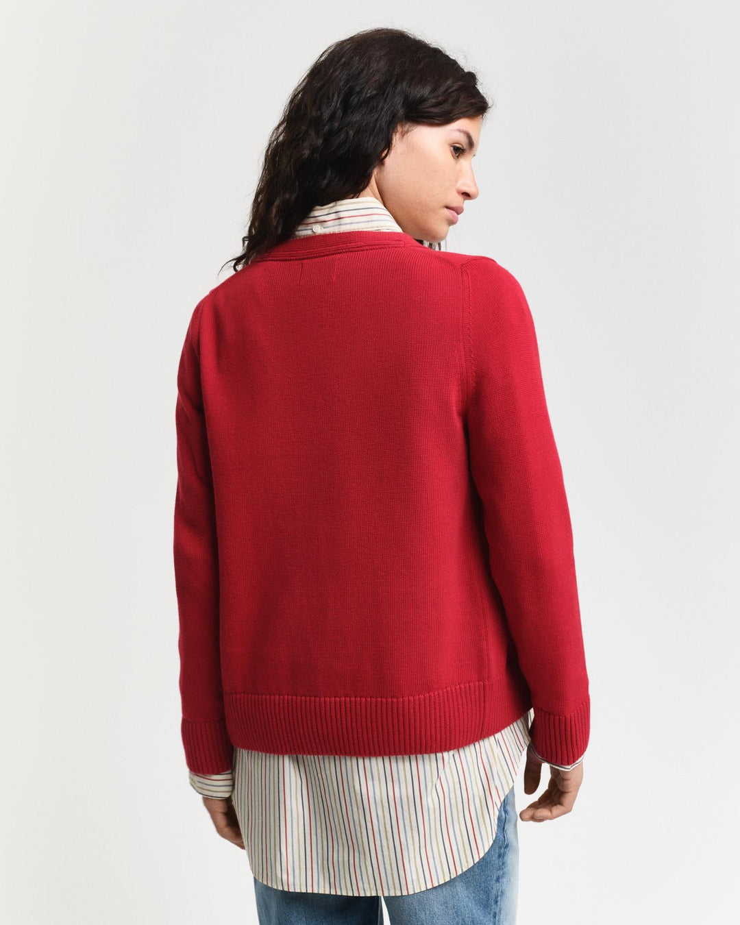 Classic Cotton Cardigan Ruby Red | Genser | Smuk - Dameklær på nett