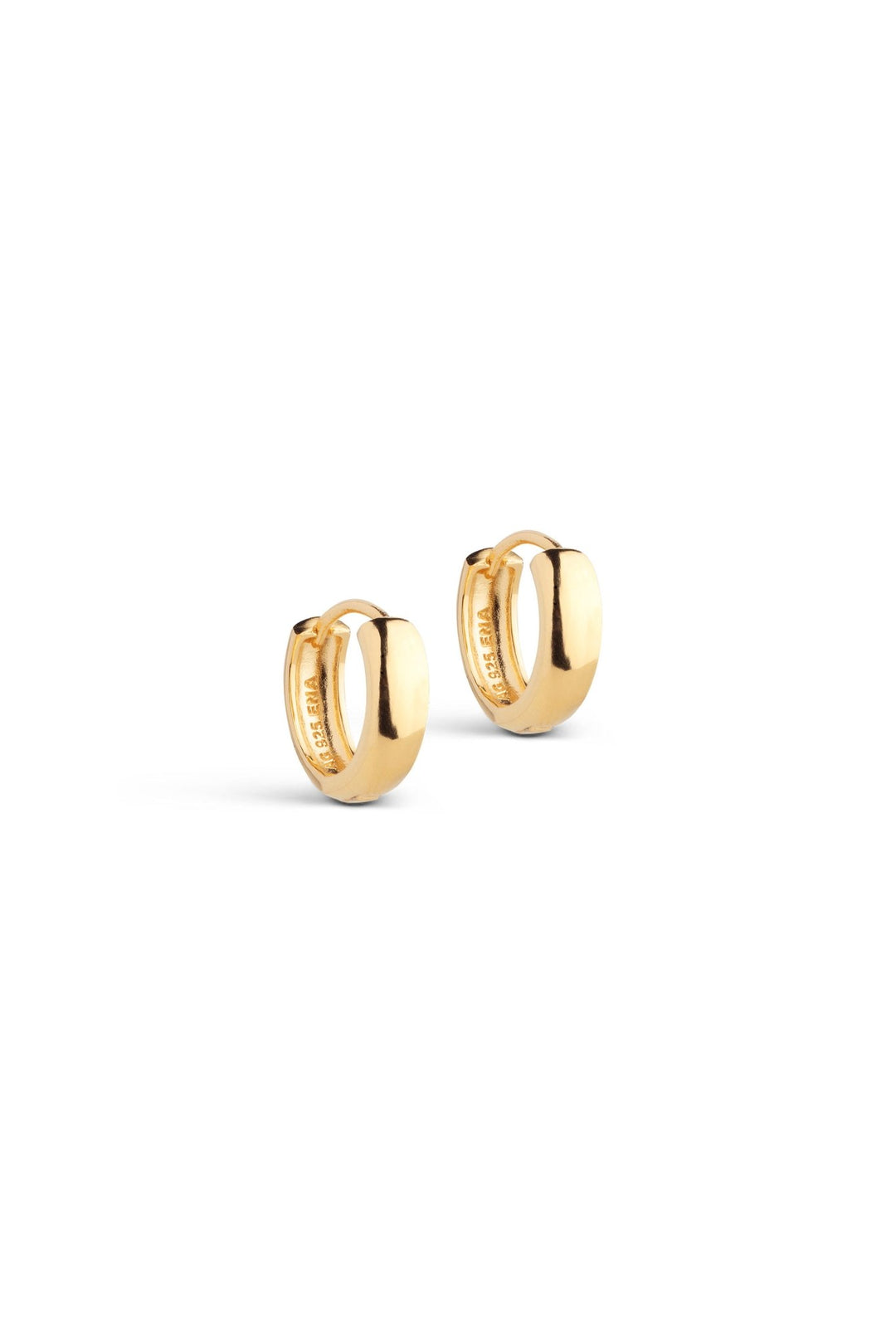 Classic Wide 15 Mm Earrings Gold | Accessories | Smuk - Dameklær på nett