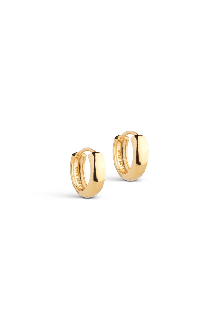 Classic Wide 15 Mm Earrings Gold | Accessories | Smuk - Dameklær på nett