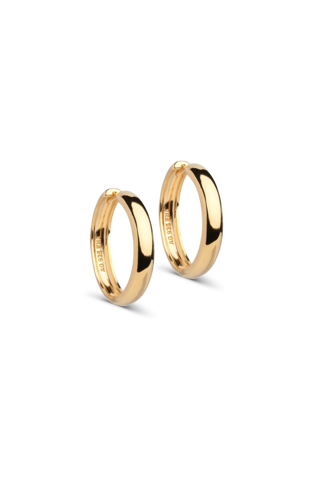 Classic Wide 25 Mm Earrings Gold | Accessories | Smuk - Dameklær på nett