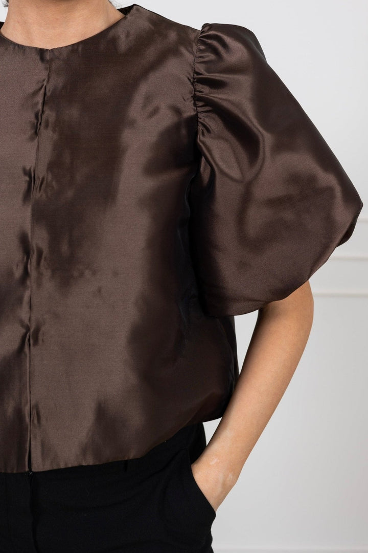 Cleo Blouse Chocolate | Skjorter og bluser | Smuk - Dameklær på nett