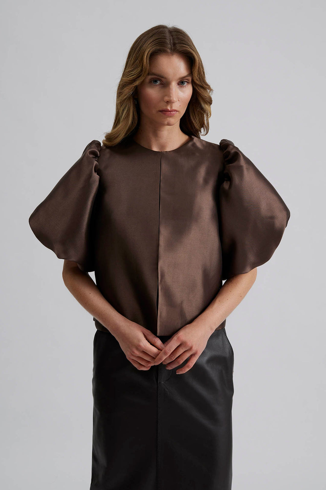 Cleo Blouse Chocolate | Skjorter og bluser | Smuk - Dameklær på nett