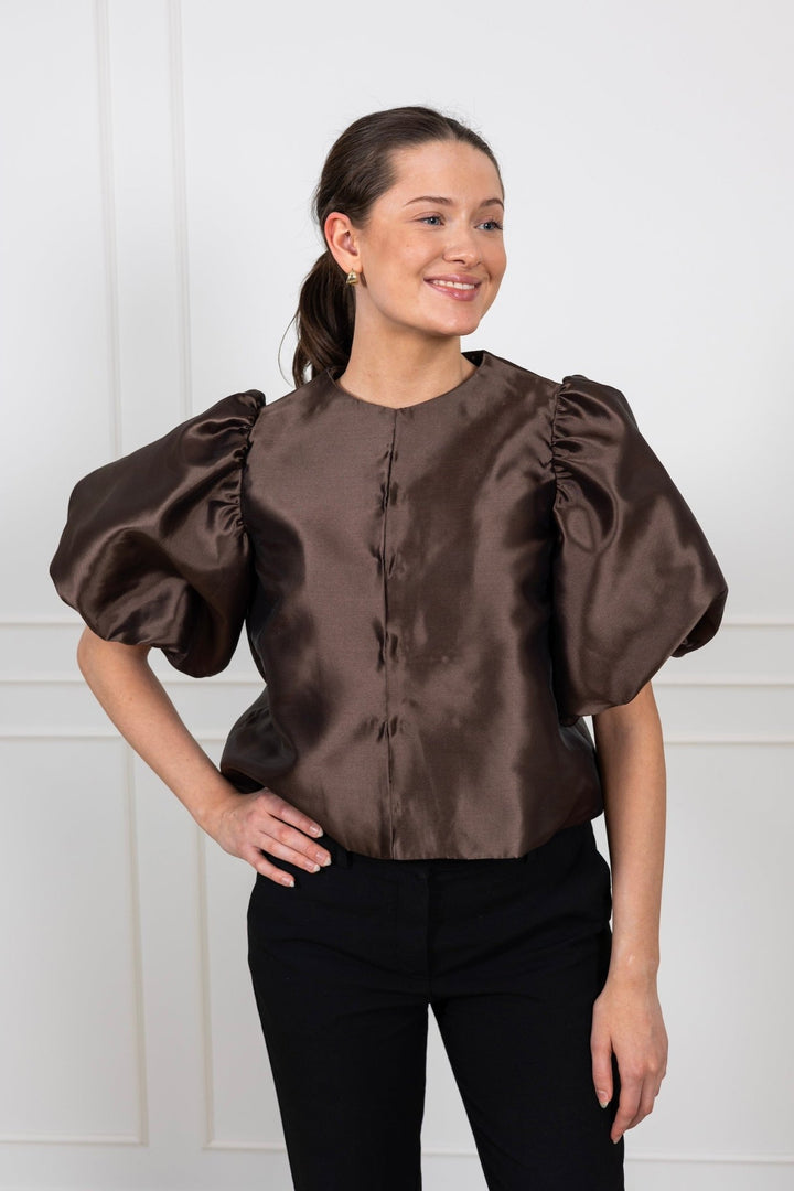 Cleo Blouse Chocolate | Skjorter og bluser | Smuk - Dameklær på nett