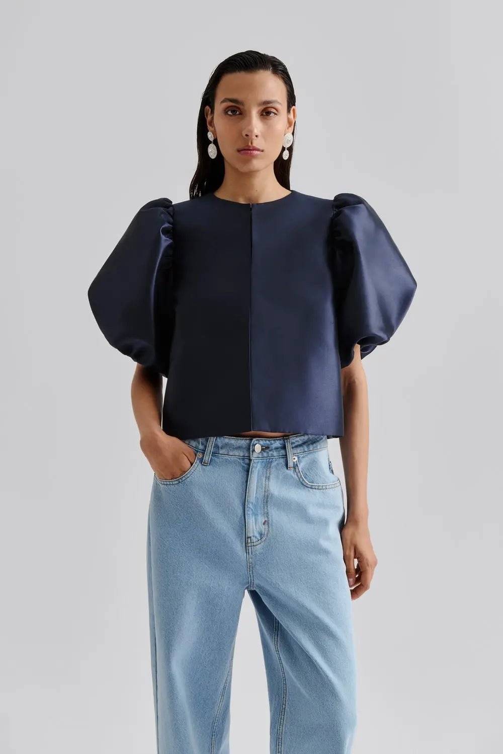 Cleo Blouse Dark Blue | Skjorter og bluser | Smuk - Dameklær på nett