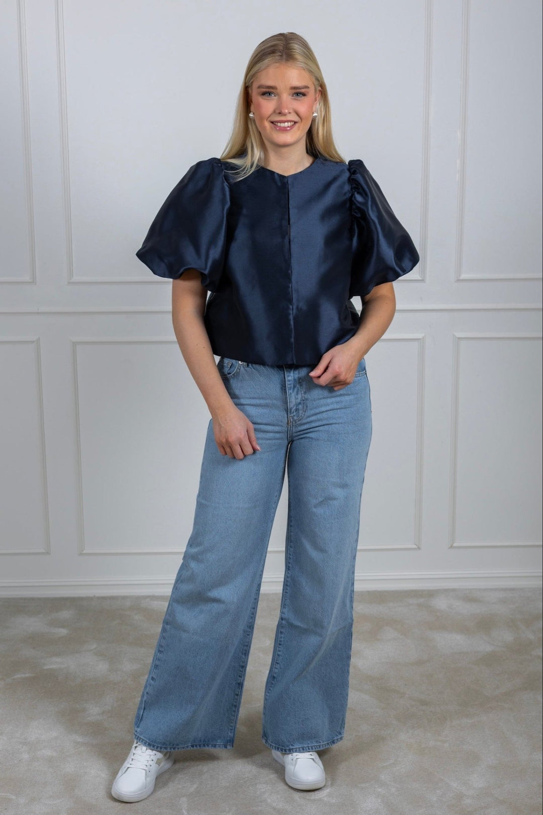 Cleo Blouse Dark Blue | Skjorter og bluser | Smuk - Dameklær på nett