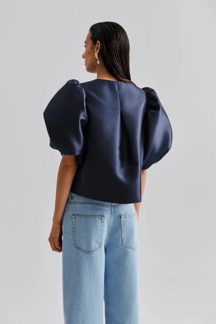 Cleo Blouse Dark Blue | Skjorter og bluser | Smuk - Dameklær på nett