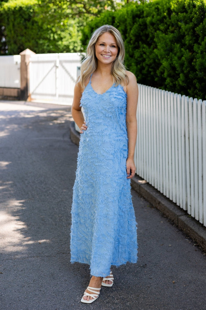 Clia Fringe Dress Sky Blue | Kjoler | Smuk - Dameklær på nett