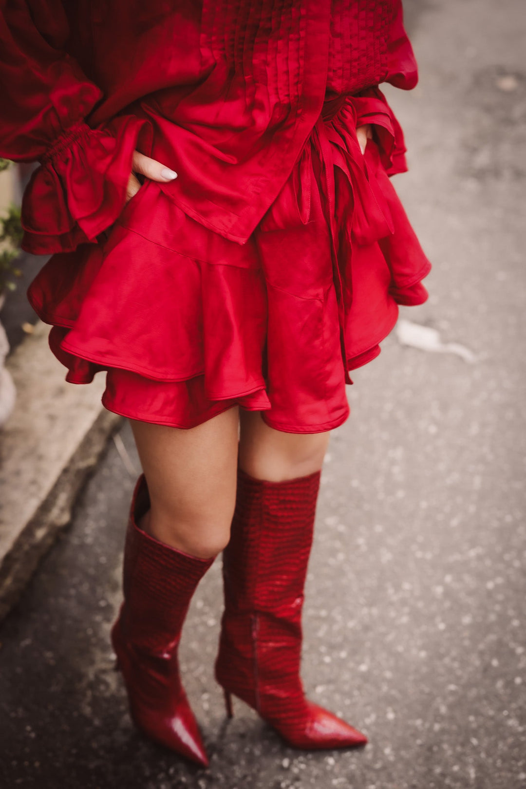 Coco Party Skirt Shorts Red | Skjørt | Smuk - Dameklær på nett