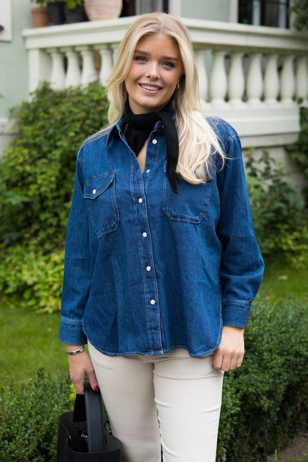 Collettepw Shirt Medium Blue Denim | Skjorter og bluser | Smuk - Dameklær på nett