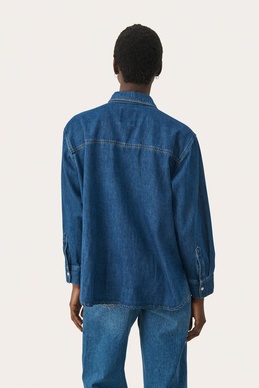 Collettepw Shirt Medium Blue Denim | Skjorter og bluser | Smuk - Dameklær på nett