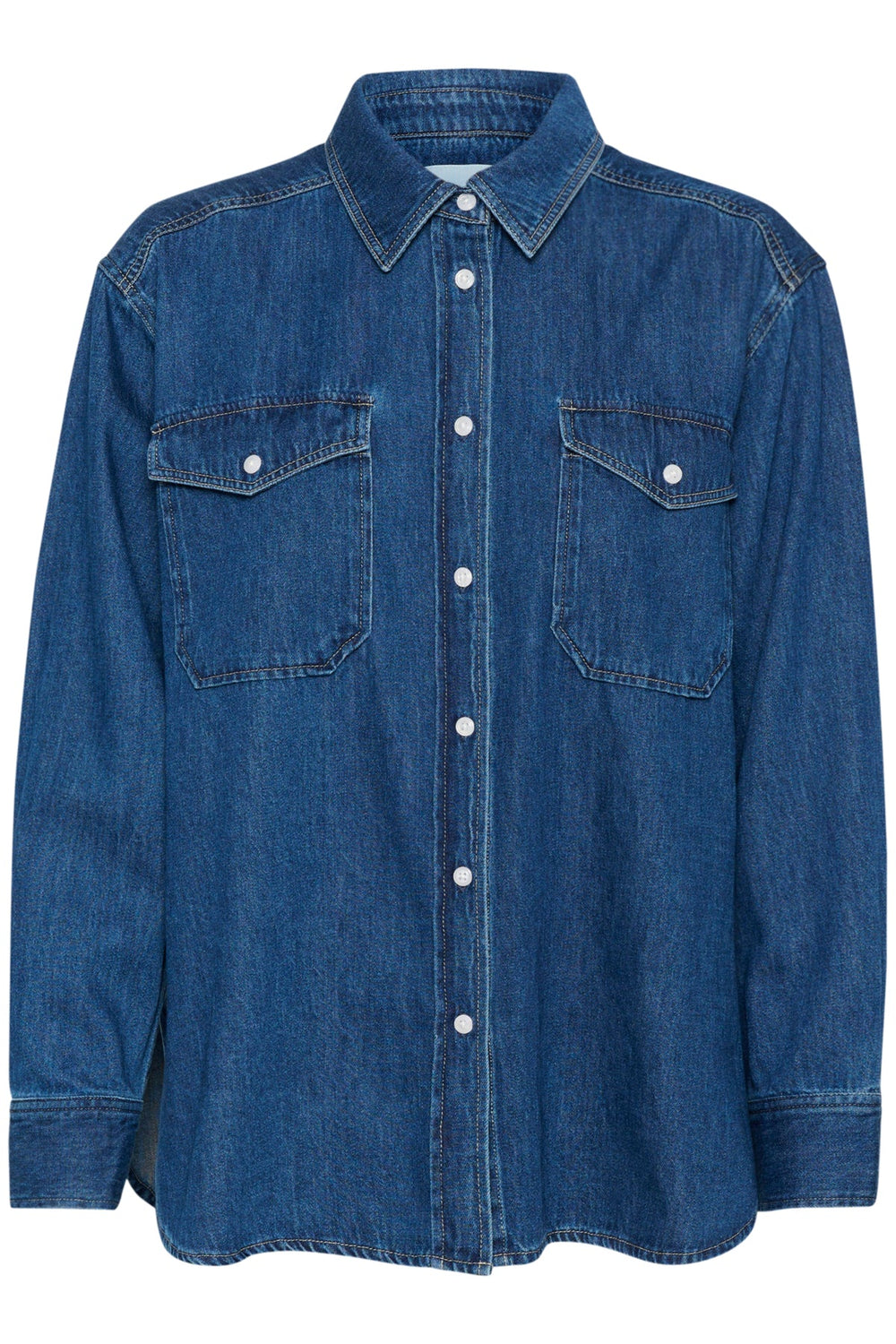 Collettepw Shirt Medium Blue Denim | Skjorter og bluser | Smuk - Dameklær på nett