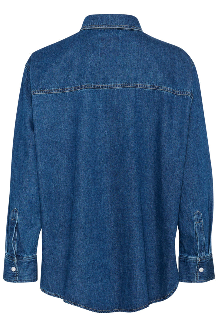 Collettepw Shirt Medium Blue Denim | Skjorter og bluser | Smuk - Dameklær på nett