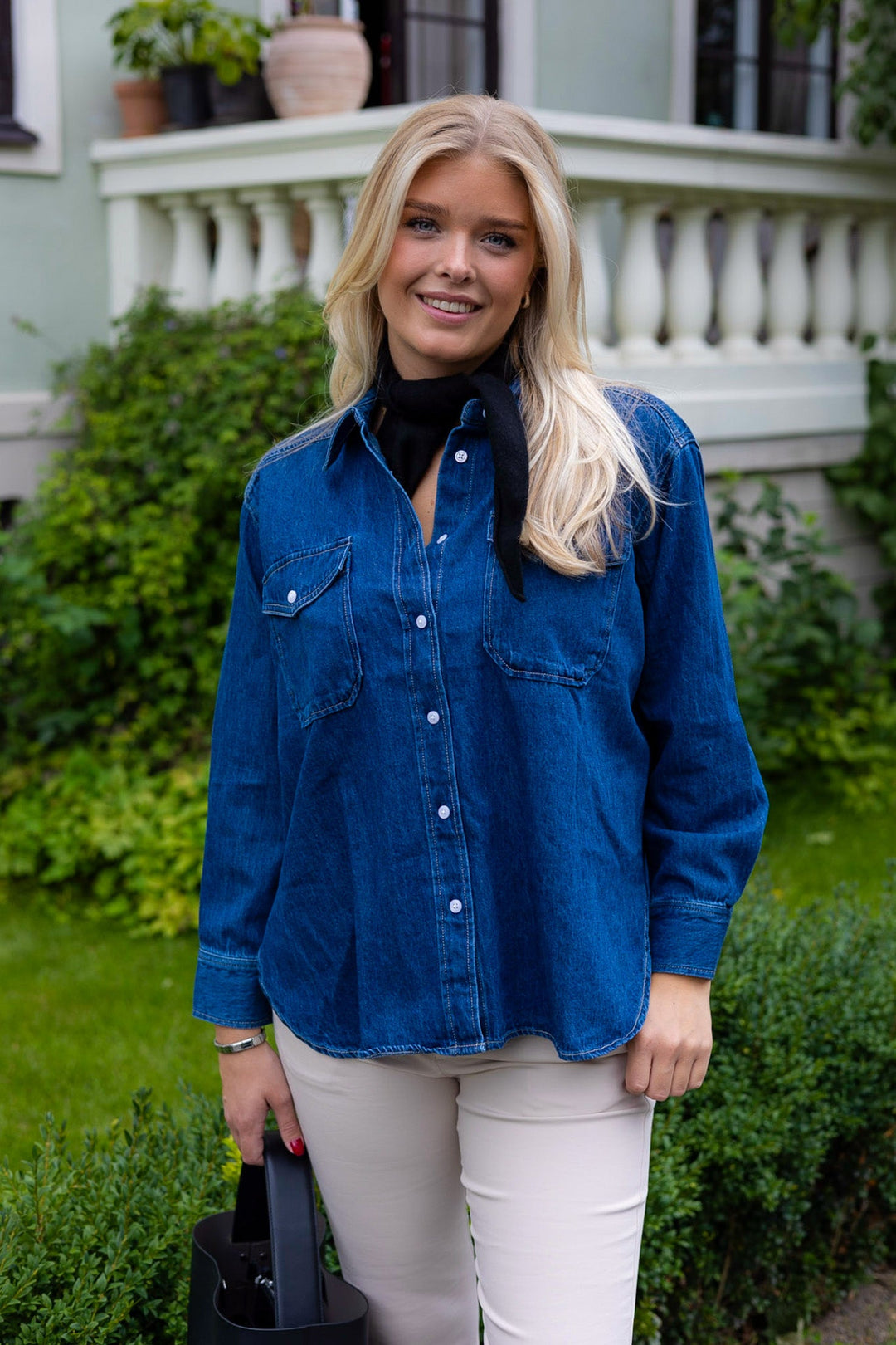 Collettepw Shirt Medium Blue Denim | Skjorter og bluser | Smuk - Dameklær på nett