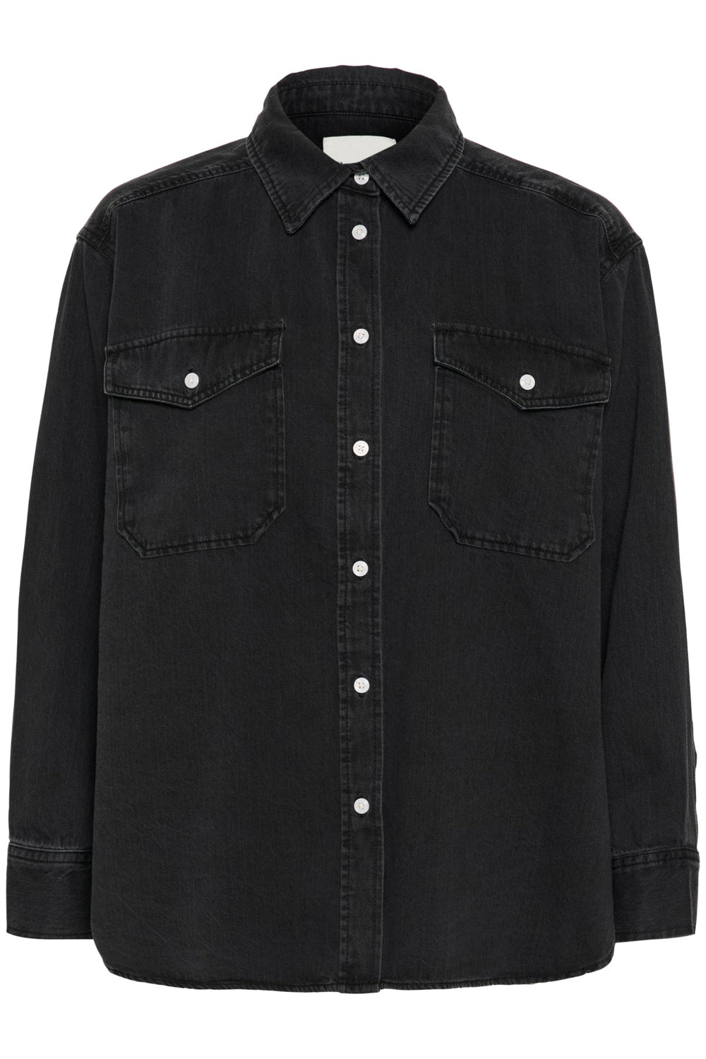 Collettepw Shirt Washed Black Denim | Skjorter og bluser | Smuk - Dameklær på nett