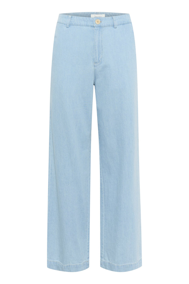 Coraliepw Pants Whiteish Blue Denim | Bukser | Smuk - Dameklær på nett