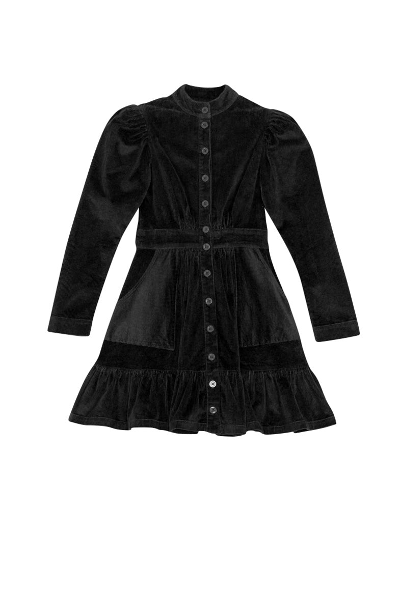 Corduroy Mini Dress Black | Kjoler | Smuk - Dameklær på nett