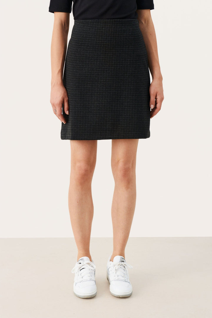 Corinnepw Skirt Dark Grey Check | Skjørt | Smuk - Dameklær på nett