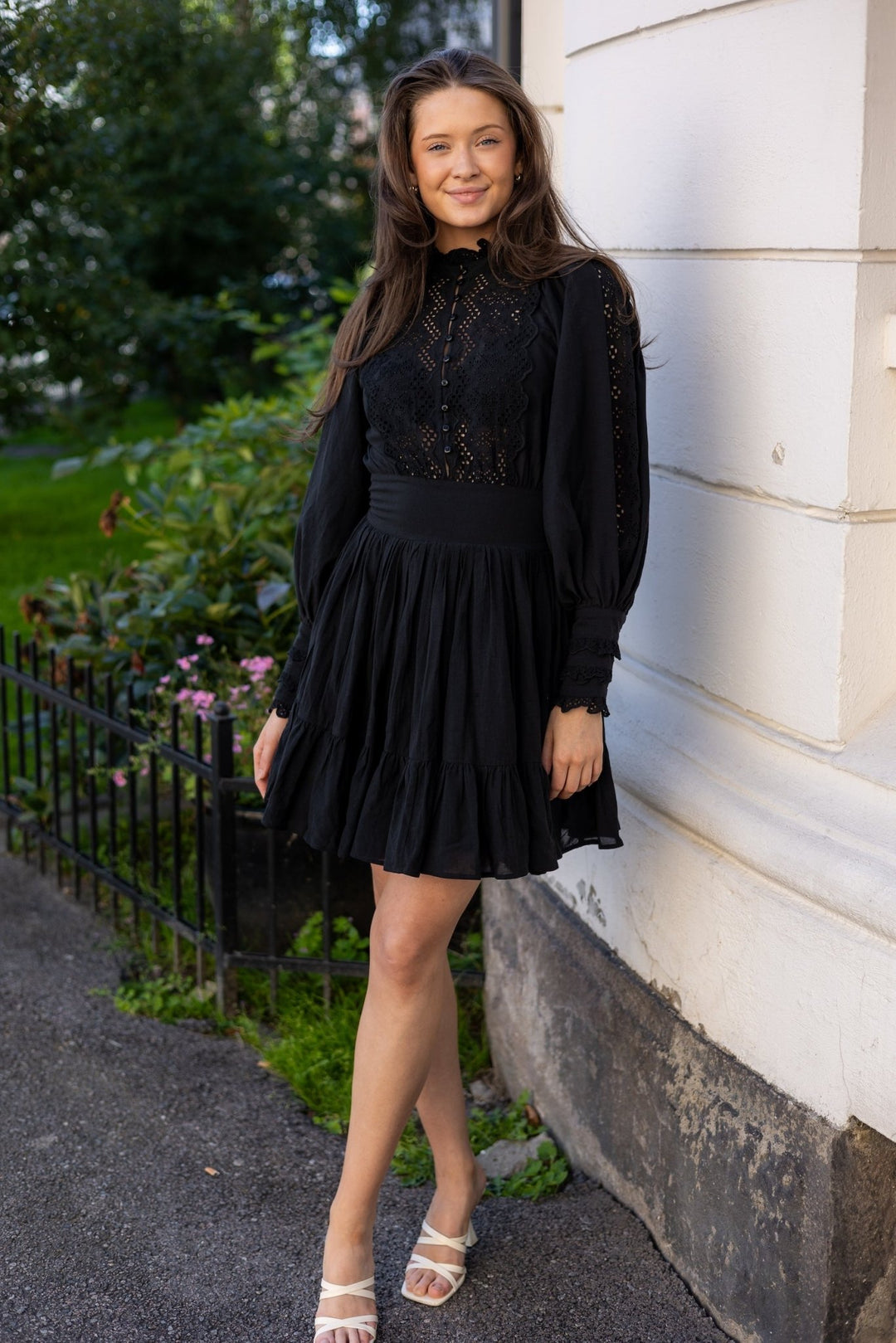 Cotton Slub Mini Dress Black | Kjoler | Smuk - Dameklær på nett