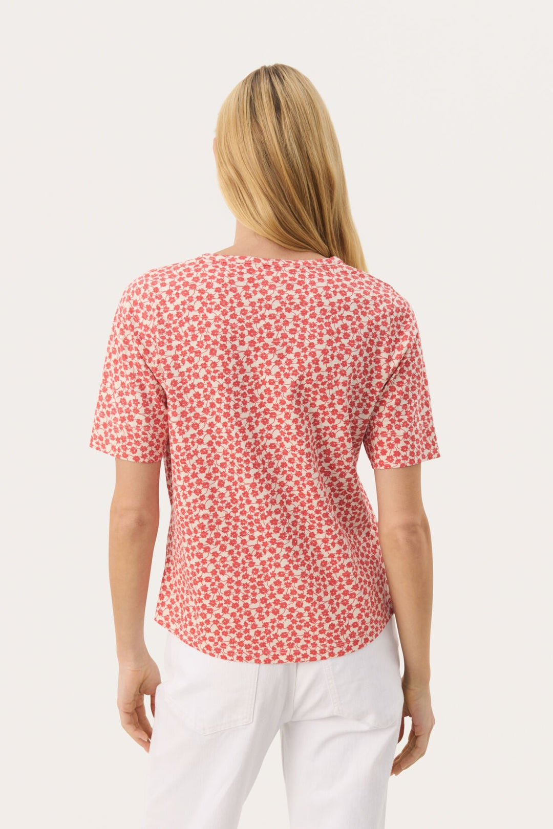 Curlia T-Shirt Bittersweet Mini Grid Flower | Topper | Smuk - Dameklær på nett