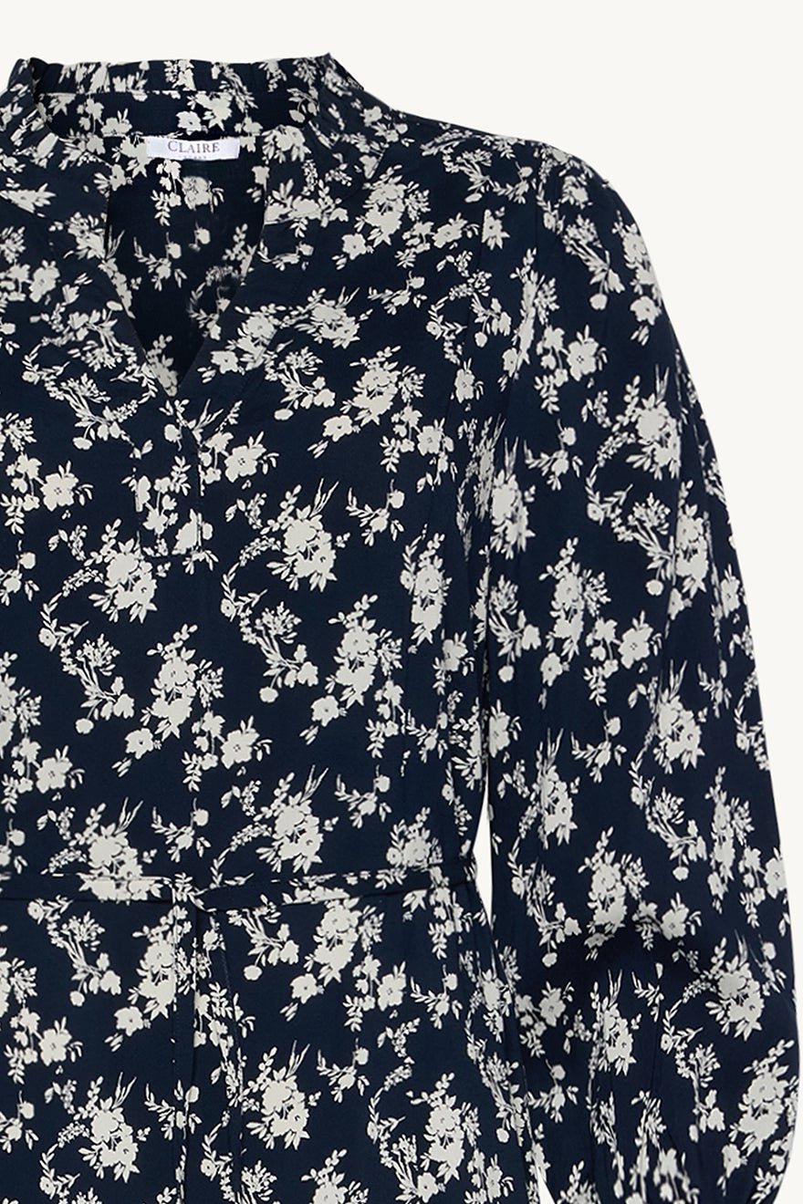 Dagmara Dress Dark Navy | Kjoler | Smuk - Dameklær på nett