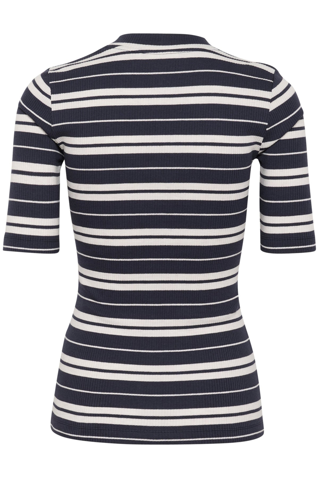 Dagnaiw Striped V T-Shirt Small/Big Stripe Marine Blue | Topper | Smuk - Dameklær på nett